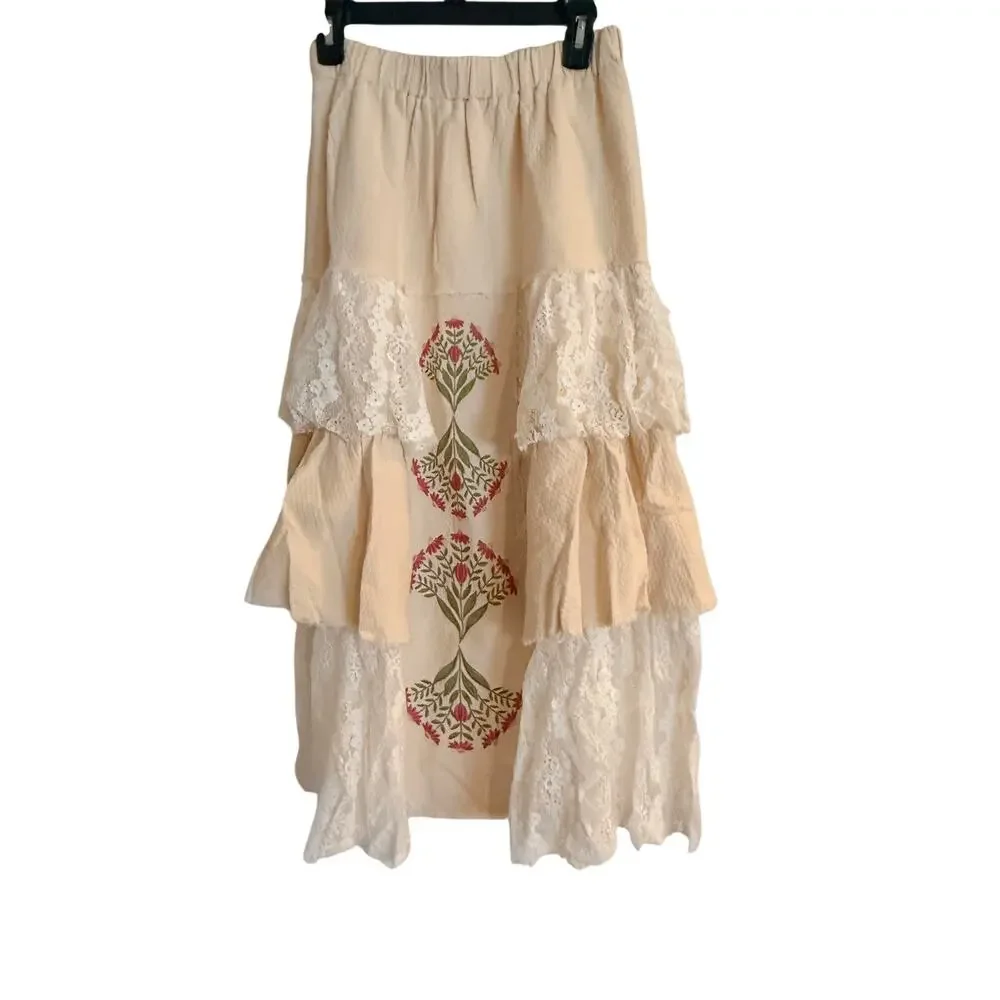 POL Boho Lace Gauze Small Skirt